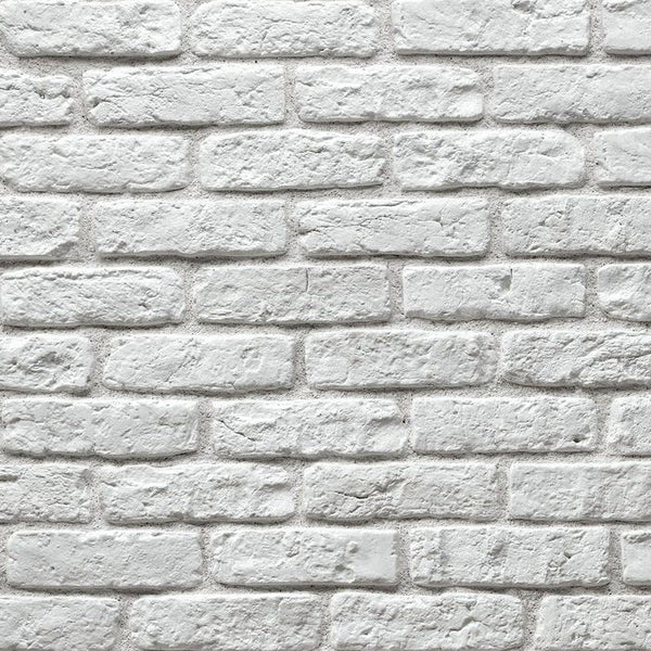 Granulbrick White Manufactured Stone Handmade Brick Veneer - Livfloors Collection