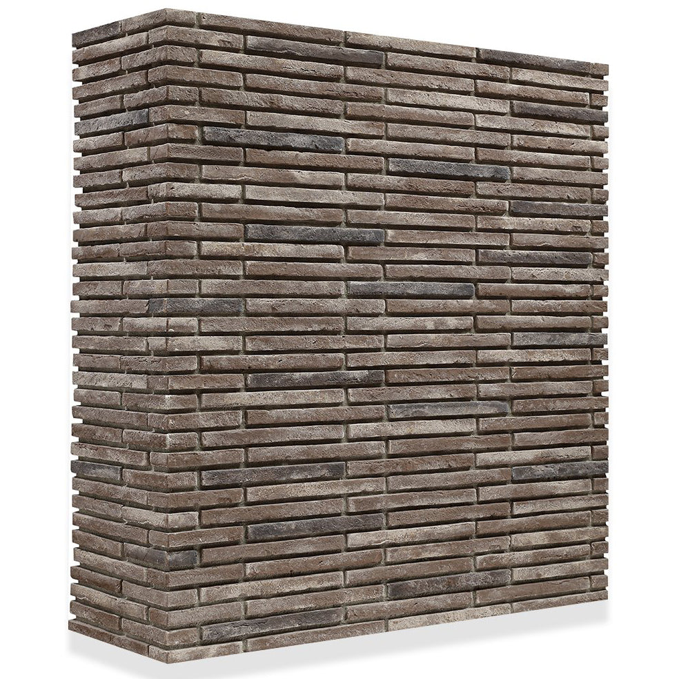 Maxima Chestnut Manufactured Stone Handmade Brick Veneer - Livfloors Collection