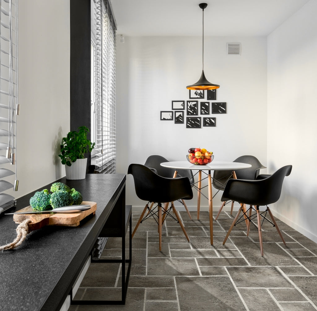 Sienna Ash Gray Manufactured Stone Pavers Pattern F01AS - Livfloors Collection