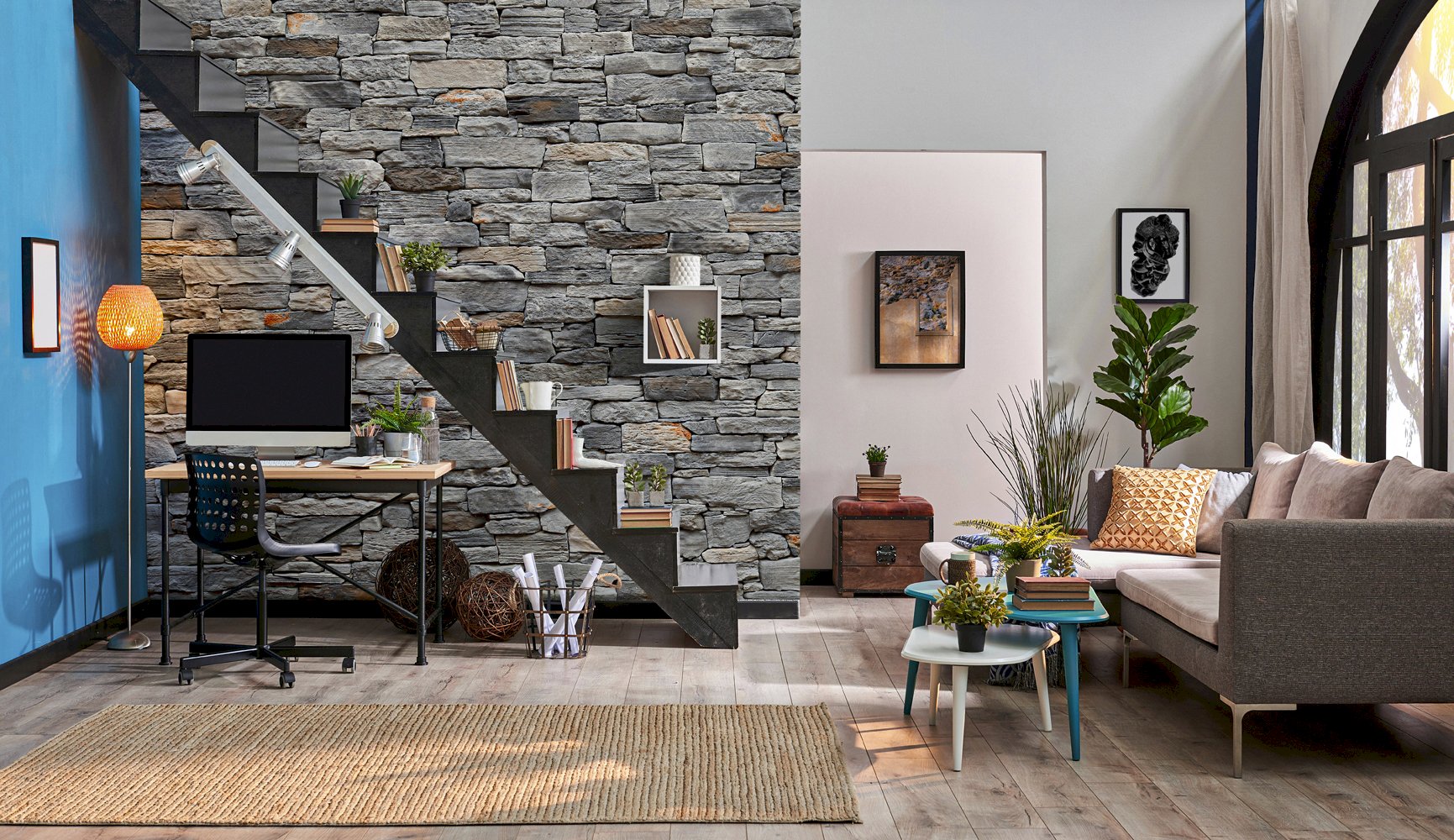 Grand Canyon Ash Slate Look Manufactured Stone Handmade Veneer - Livfloors Collection