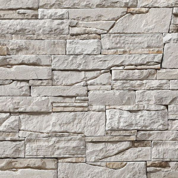 Inka Pearl White Slate Look Manufactured Stone Handmade Veneer - Livfloors Collection