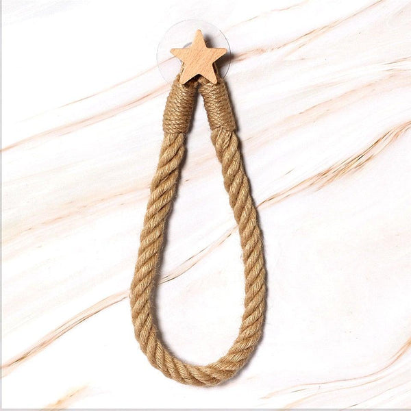 Many Styles Kitchen Roll Napkin Holders Towel Dispenser Accessory Hanging Rope Wooden Toilet Paper Holder For Bathroom Decor Home Toilet Roll Holder Creative Wood Roll Holder Country House Toilet Paper Holder Toilet Bathroom