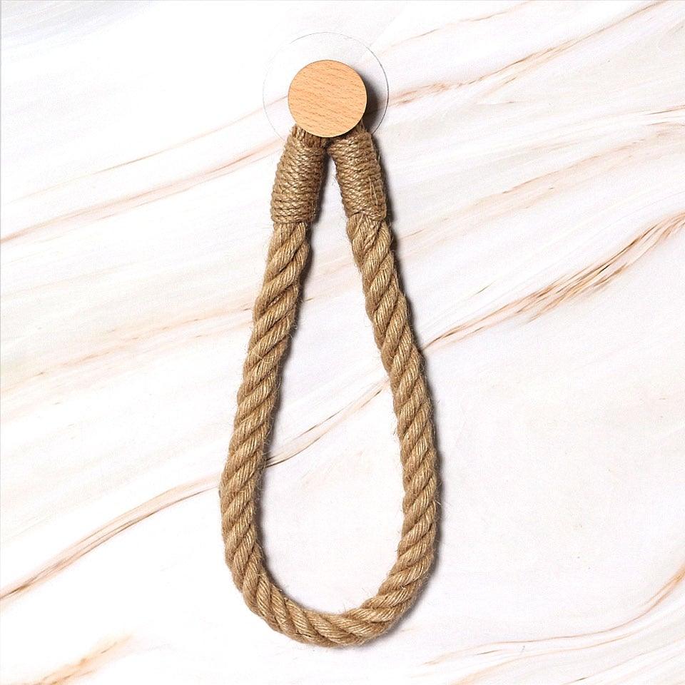 Many Styles Kitchen Roll Napkin Holders Towel Dispenser Accessory Hanging Rope Wooden Toilet Paper Holder For Bathroom Decor Home Toilet Roll Holder Creative Wood Roll Holder Country House Toilet Paper Holder Toilet Bathroom