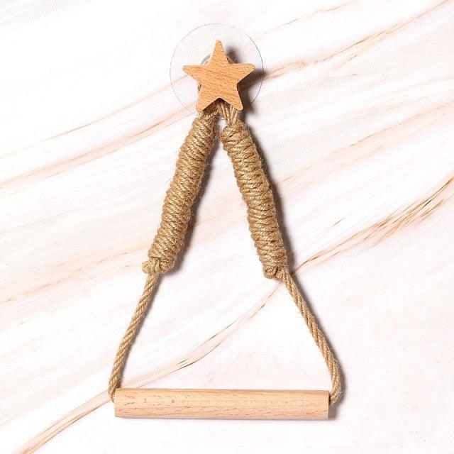 Many Styles Kitchen Roll Napkin Holders Towel Dispenser Accessory Hanging Rope Wooden Toilet Paper Holder For Bathroom Decor Home Toilet Roll Holder Creative Wood Roll Holder Country House Toilet Paper Holder Toilet Bathroom