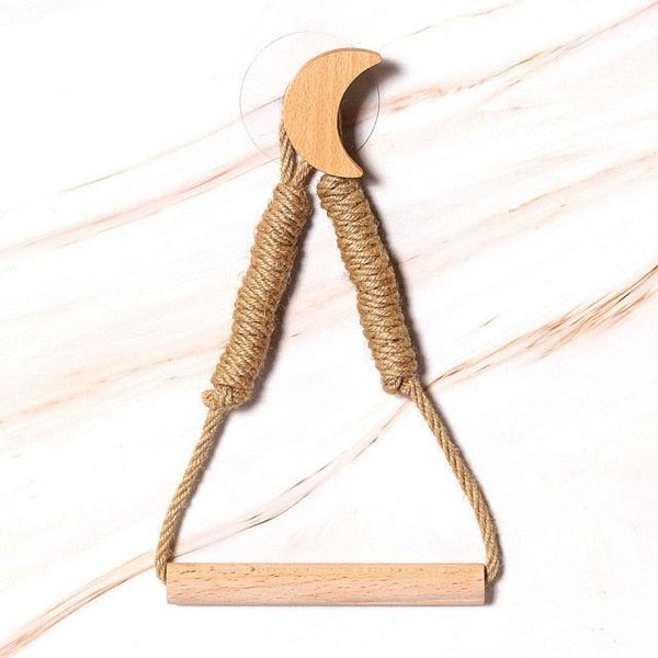 Many Styles Kitchen Roll Napkin Holders Towel Dispenser Accessory Hanging Rope Wooden Toilet Paper Holder For Bathroom Decor Home Toilet Roll Holder Creative Wood Roll Holder Country House Toilet Paper Holder Toilet Bathroom