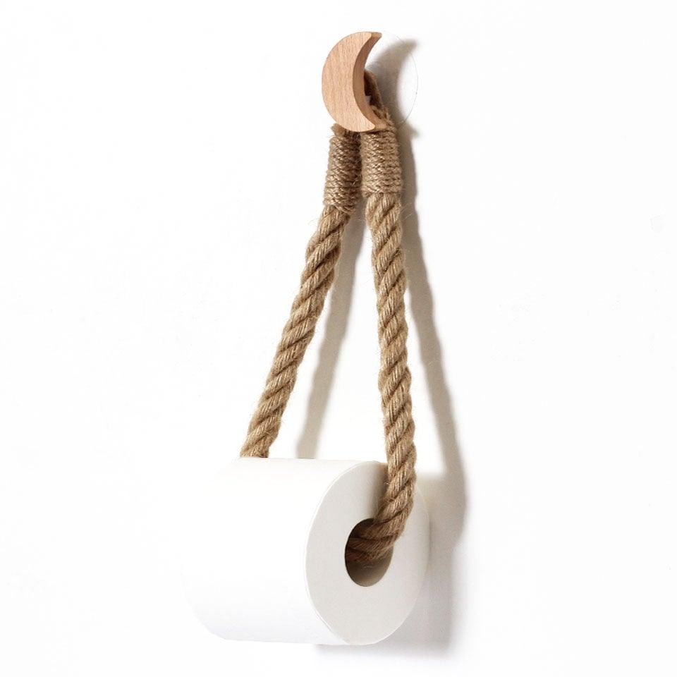 Many Styles Kitchen Roll Napkin Holders Towel Dispenser Accessory Hanging Rope Wooden Toilet Paper Holder For Bathroom Decor Home Toilet Roll Holder Creative Wood Roll Holder Country House Toilet Paper Holder Toilet Bathroom