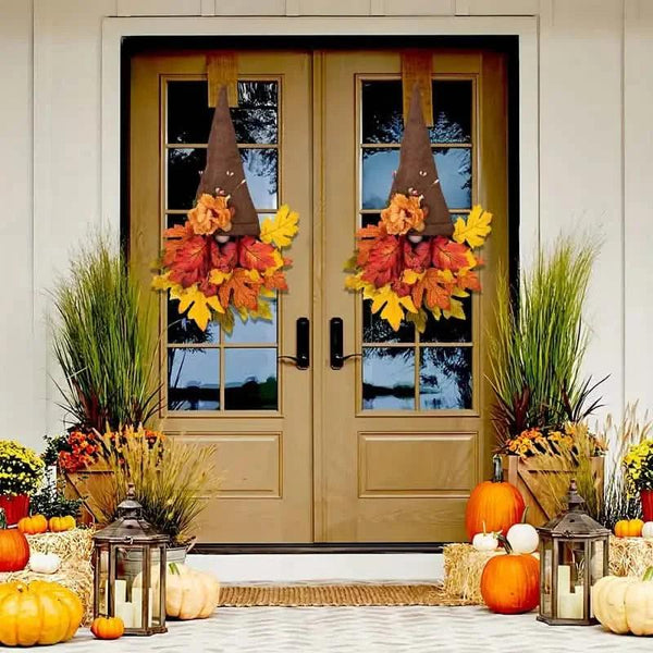 Maple Gnome Front Door Hanging Decorations