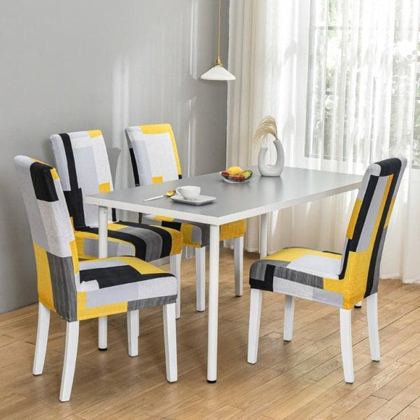 Marble Printed Stretch Chair Cover For Dining Room Office Banquet Chair Protector Elastic Material Armchair Cover  Chair Cover Chair Slipcover Marble Background Texture Parson Chair