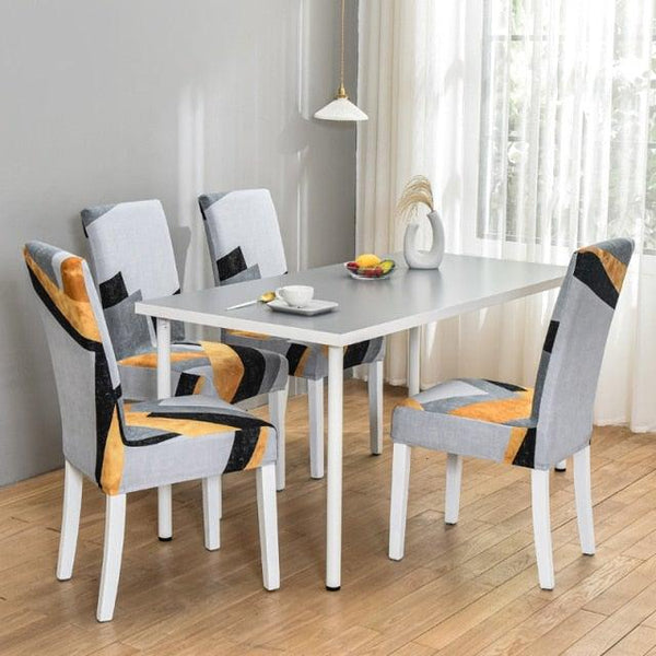 Marble Printed Stretch Chair Cover For Dining Room Office Banquet Chair Protector Elastic Material Armchair Cover  Chair Cover Chair Slipcover Marble Background Texture Parson Chair