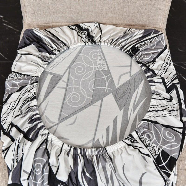 Marble Printed Stretch Chair Cover For Dining Room Office Banquet Chair Protector Elastic Material Armchair Cover  Chair Cover Chair Slipcover Marble Background Texture Parson Chair