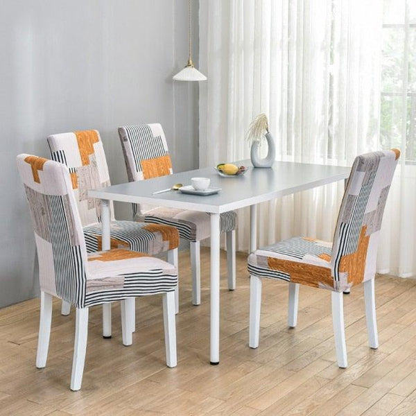 Marble Printed Stretch Chair Cover For Dining Room Office Banquet Chair Protector Elastic Material Armchair Cover  Chair Cover Chair Slipcover Marble Background Texture Parson Chair