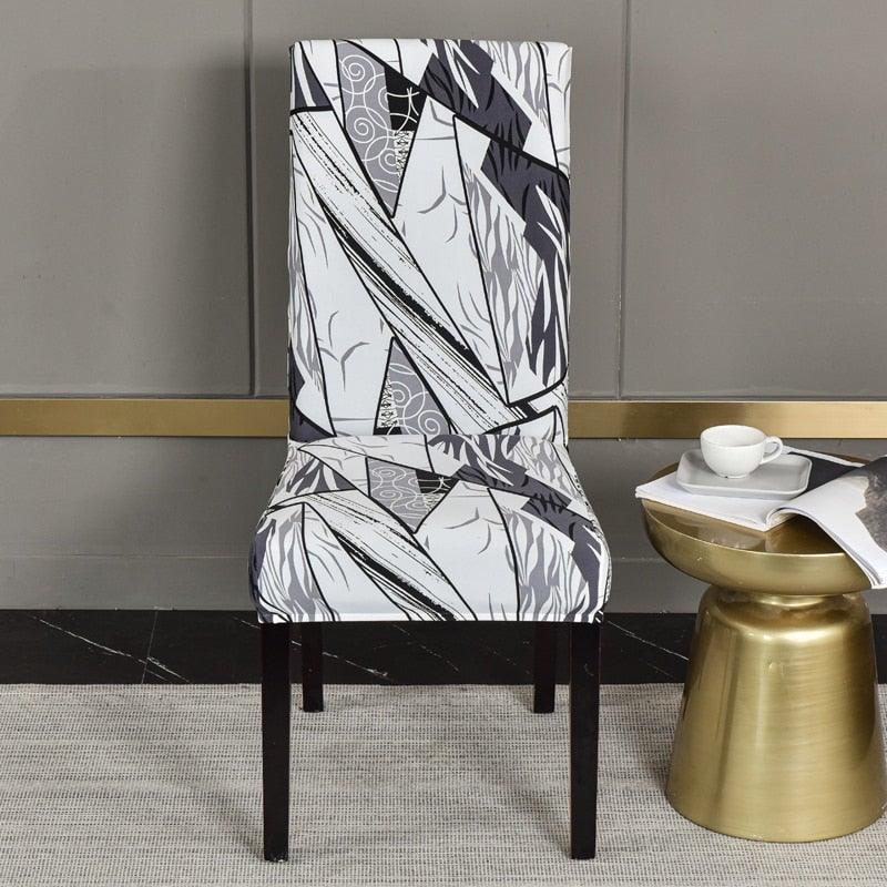 Marble Printed Stretch Chair Cover For Dining Room Office Banquet Chair Protector Elastic Material Armchair Cover  Chair Cover Chair Slipcover Marble Background Texture Parson Chair