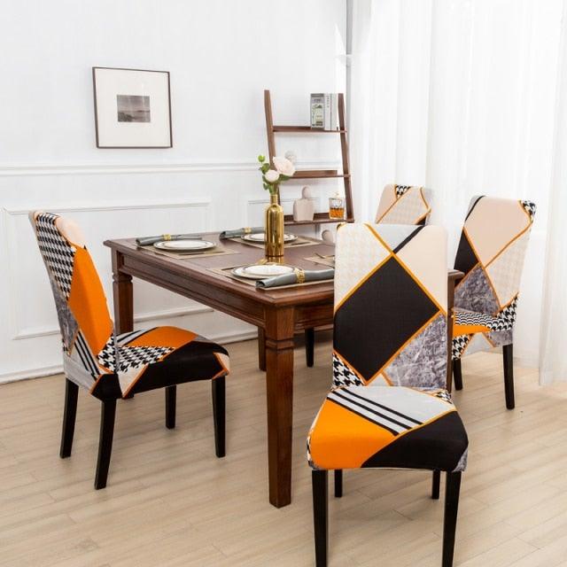 Marble Printed Stretch Chair Cover For Dining Room Office Banquet Chair Protector Elastic Material Armchair Cover  Chair Cover Chair Slipcover Marble Background Texture Parson Chair