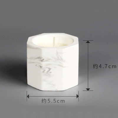 Marbled Plaster Scented Soy Candles Candlestick Aromatherapy For Party Gifts Marbled Plaster Scented Soy Candles Candlestick Aromatherapy Stress Relief Candles For Birthday Wedding Decoration Christmas Handmade