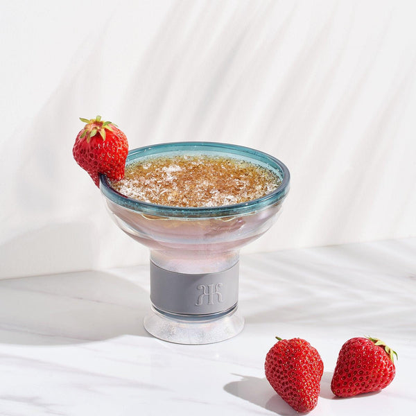 Eze Frozen Margarita & Cocktail Chiller Glasses, Acrylic, Set of 4
