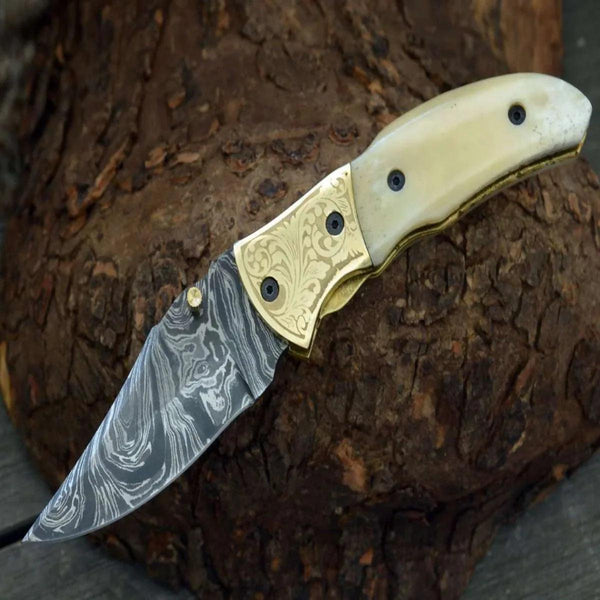 Marshal Gentleman's Folding Knife with Bone Handle - Gifts for You 'n Me