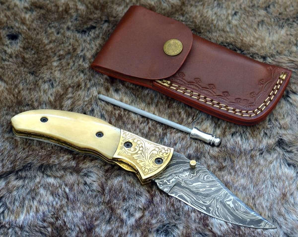 Marshal Gentleman's Folding Knife with Bone Handle - Gifts for You 'n Me