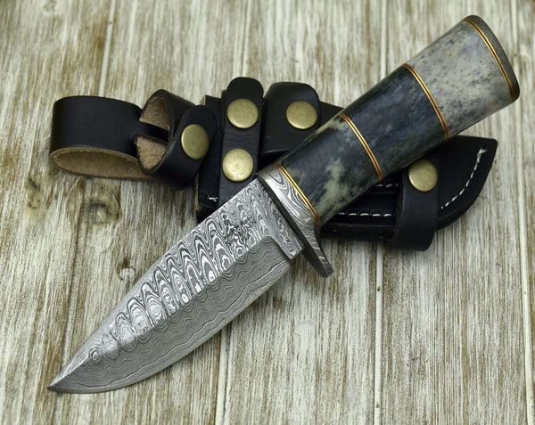 Massacre Hunting Knife with Bone Handle