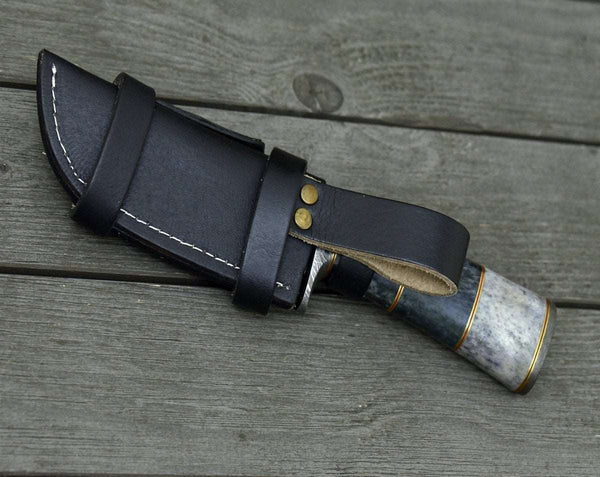 Massacre Hunting Knife with Bone Handle