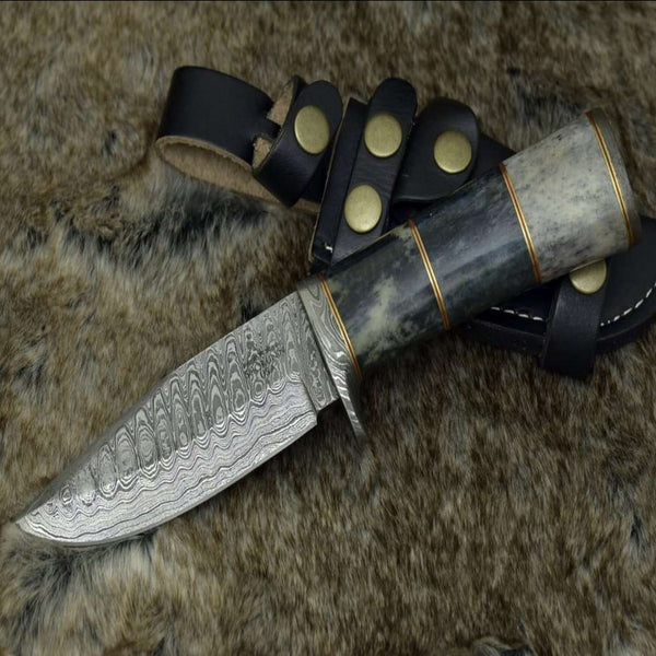 Massacre Hunting Knife with Bone Handle