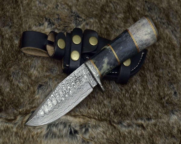 Massacre Hunting Knife with Bone Handle