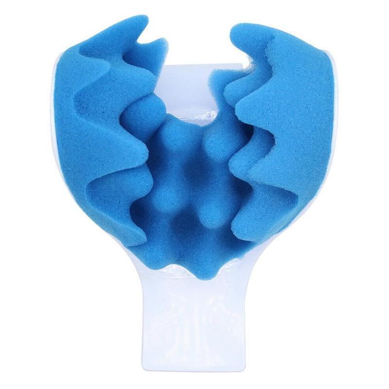 Massage Pillow Support Cervical Pillow Pain Device For Cervical Relax Align Travel Rest Relief Spine Neck Traction Pain Relief and Cervical Spine Alignment Neck and Shoulder Relaxer Cervical Traction Device Neck Stretcher Cervical Spine Alignment
