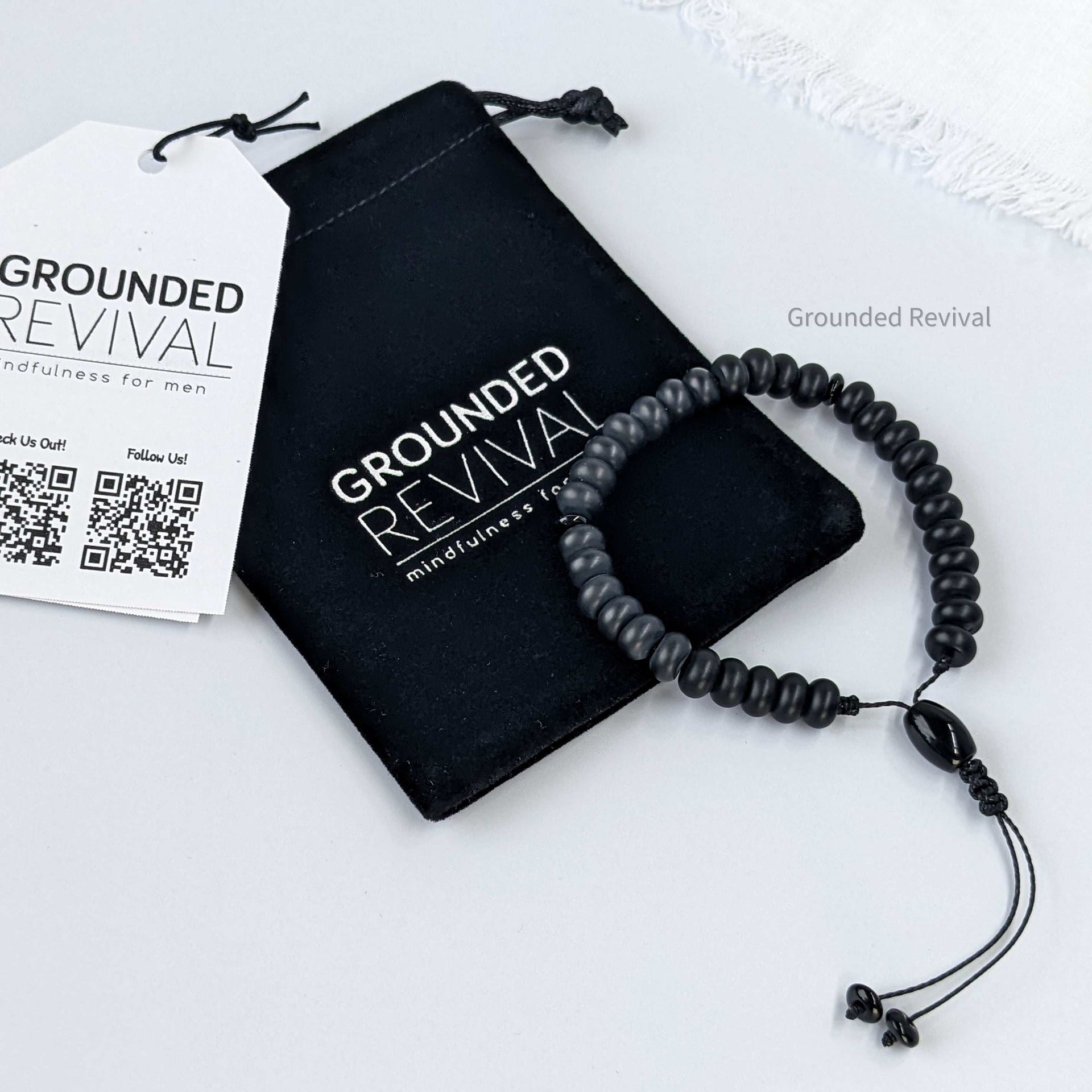 Matte Aqeeq Tasbih Bracelet | Men's Prayer Beads - 33 Disc Beads, 8mm