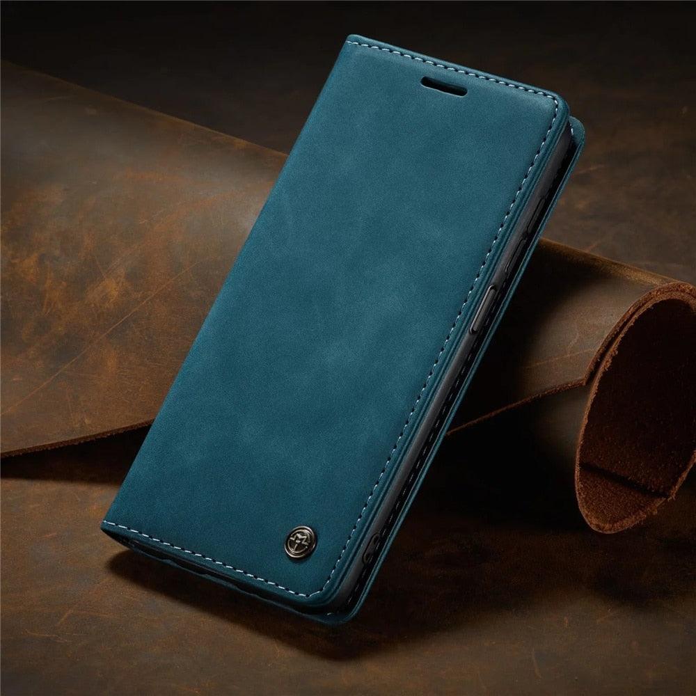 Matte Leather Case for Xiaomi Mi 9T CC9 10T 11T 12T Pro Lite 5G Redmi Note 8 9s 10 11 11S Pro Wallet Flip Cover Poco F3 M3 Pro  Women with Card Holder Kickstand Magnetic Leather Flip Case