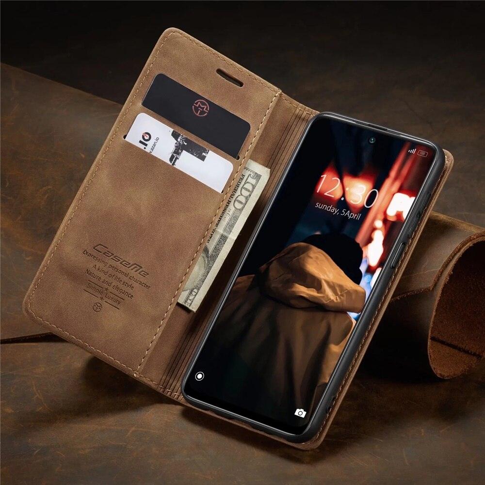 Matte Leather Case for Xiaomi Mi 9T CC9 10T 11T 12T Pro Lite 5G Redmi Note 8 9s 10 11 11S Pro Wallet Flip Cover Poco F3 M3 Pro  Women with Card Holder Kickstand Magnetic Leather Flip Case