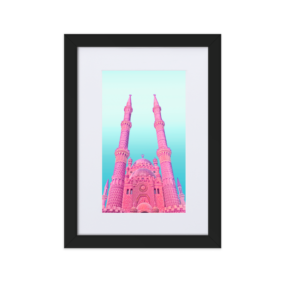 Pink Dwelling - Paper Framed Wall Art