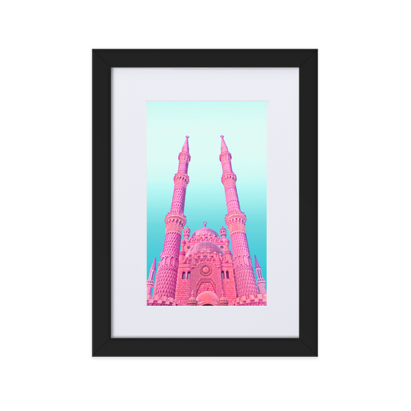 Pink Dwelling - Paper Framed Wall Art