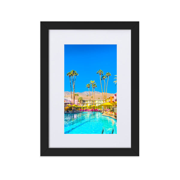 Pool Day Paradiso - Paper Framed Wall Art