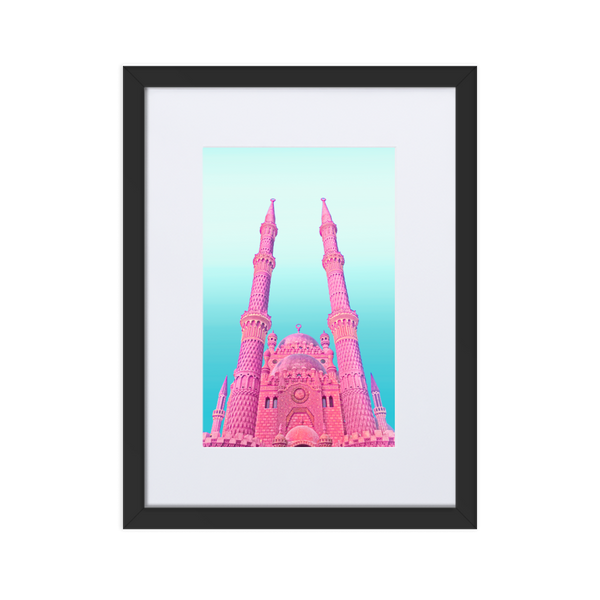 Pink Dwelling - Paper Framed Wall Art