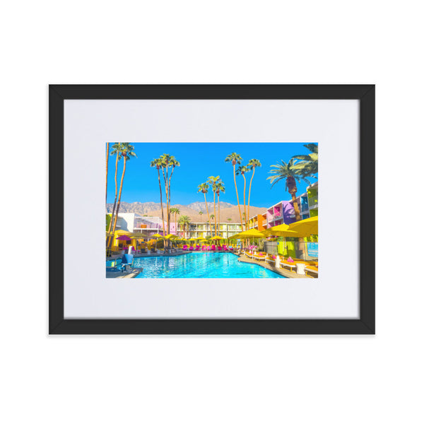 Pool Day Paradiso 2 - Paper Framed Wall Art