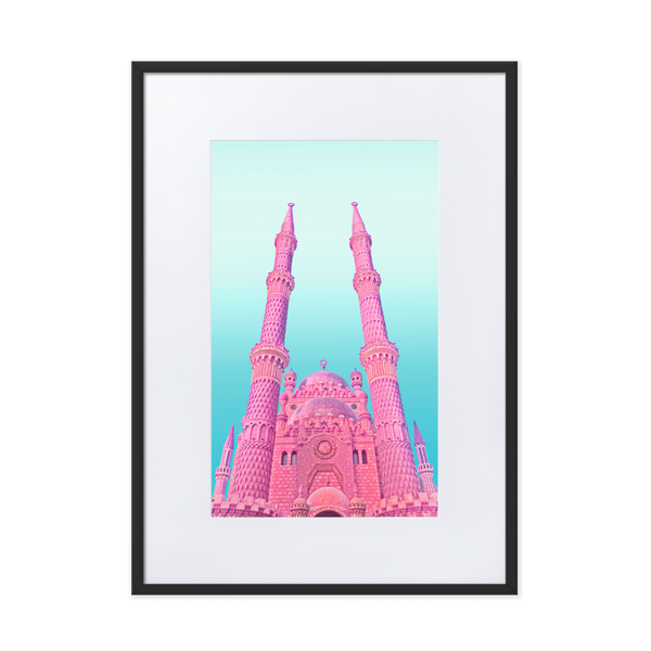 Pink Dwelling - Paper Framed Wall Art
