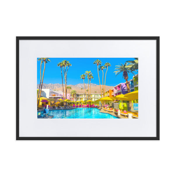 Pool Day Paradiso 2 - Paper Framed Wall Art
