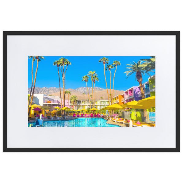Pool Day Paradiso 2 - Paper Framed Wall Art