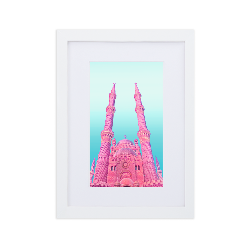 Pink Dwelling - Paper Framed Wall Art