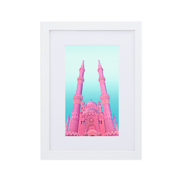 Pink Dwelling - Paper Framed Wall Art