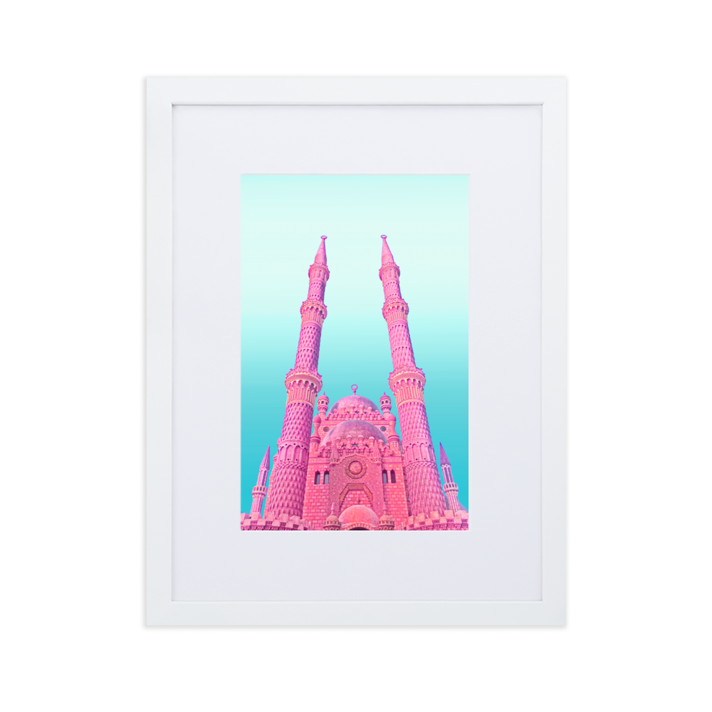 Pink Dwelling - Paper Framed Wall Art
