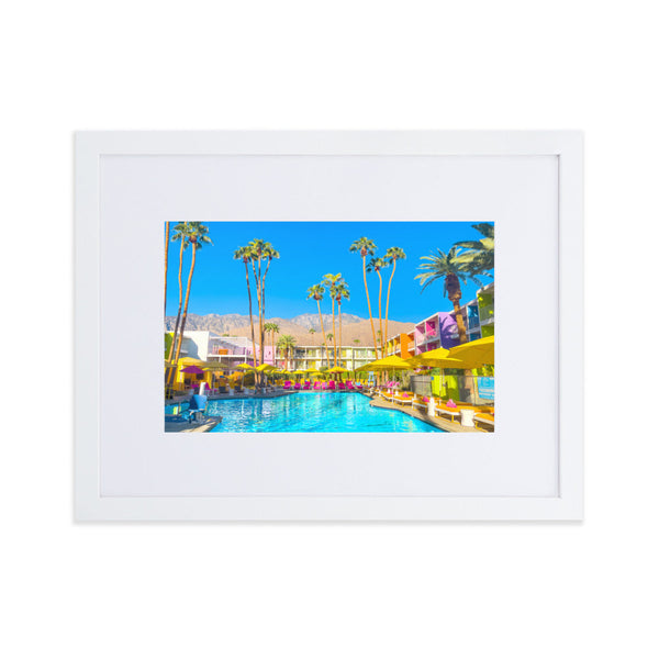 Pool Day Paradiso 2 - Paper Framed Wall Art
