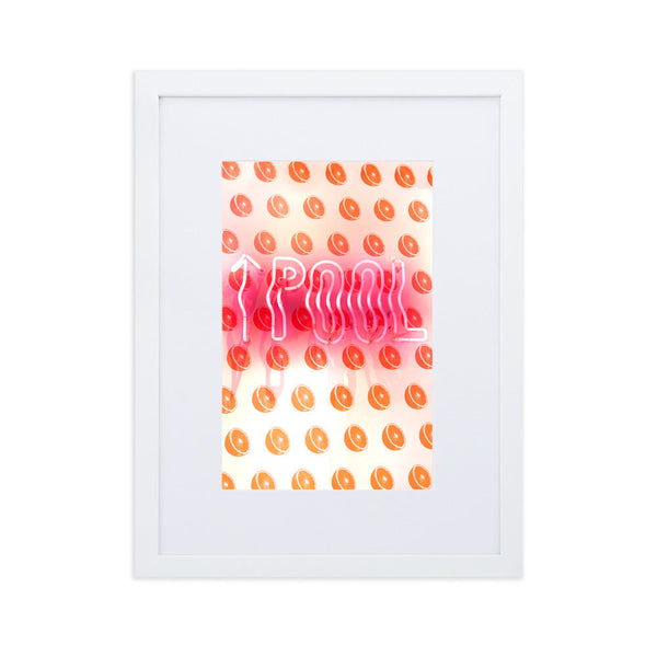 Pool Sign - Paper Framed Wall Art
