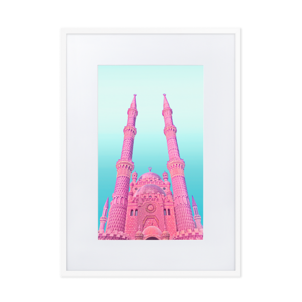 Pink Dwelling - Paper Framed Wall Art