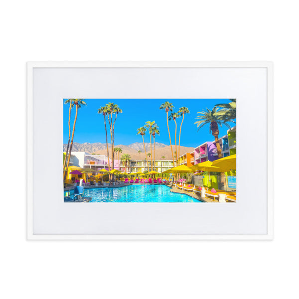 Pool Day Paradiso 2 - Paper Framed Wall Art