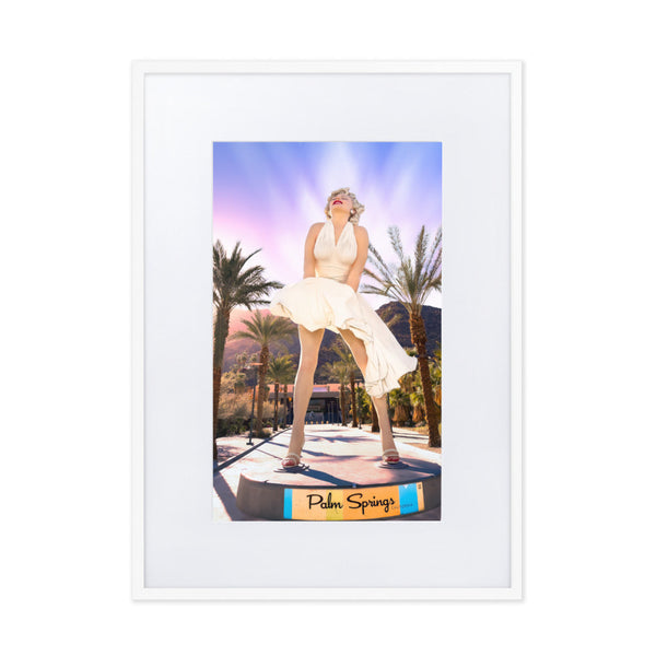 Marilyn's Palm Springs Affair - Paper Framed Wall Art