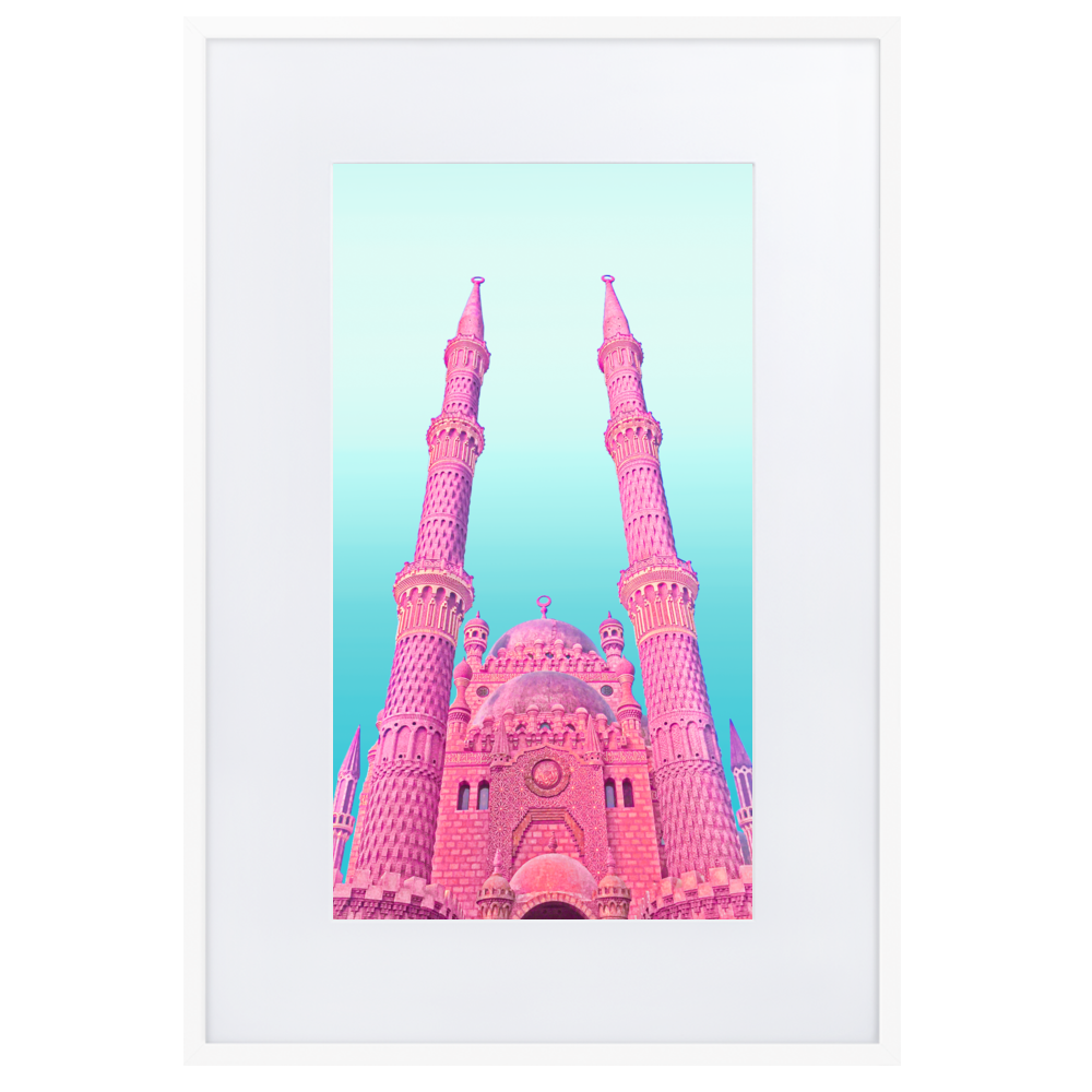 Pink Dwelling - Paper Framed Wall Art