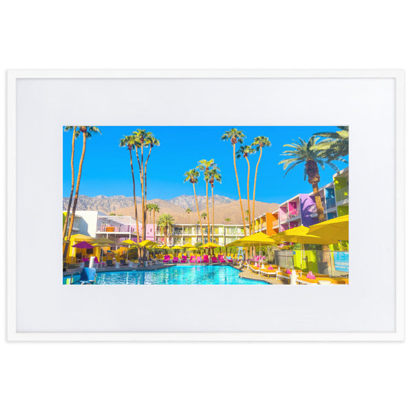 Pool Day Paradiso 2 - Paper Framed Wall Art
