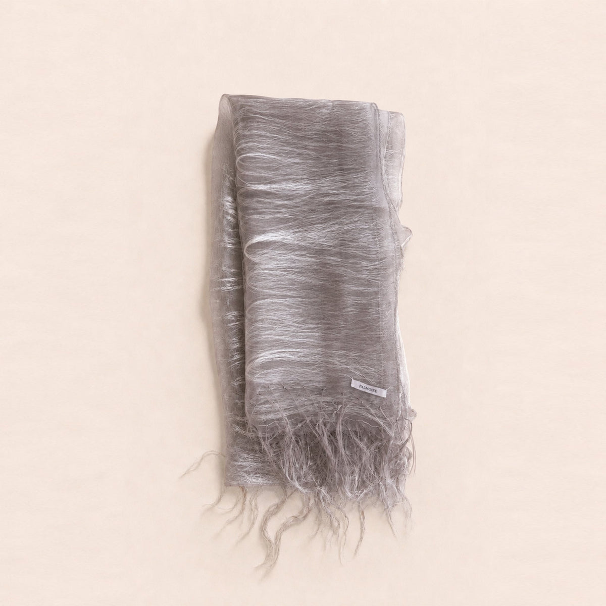 Mauve Gray Mulberry Silk Scarf
