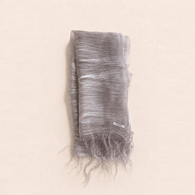 Mauve Gray Mulberry Silk Scarf