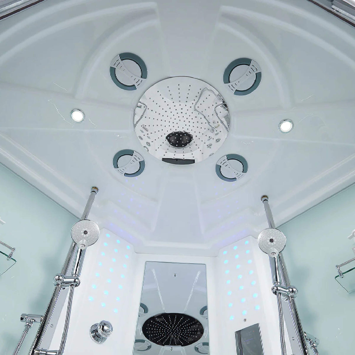 Maya Bath Platinum Superior Steam Shower With Foot Massager (SAK57392)